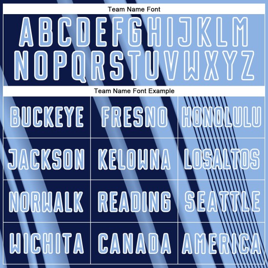 Custom Light Blue Sports Uniform Jersey Soccer Lines Navy-White Sublimation Custom Light Blue Sports Uniform Jersey Soccer Lines Navy-White Sublimation