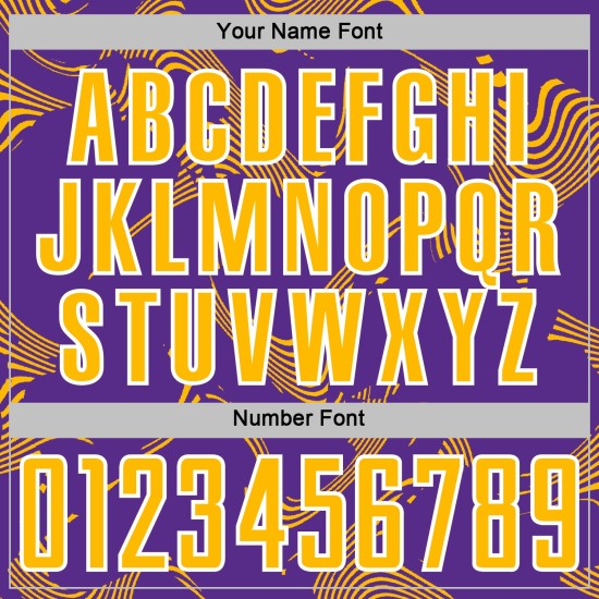 Purple Lines Gold-White Sports Uniform Jersey Sublimation Soccer Curve Custom Purple Lines Gold-White Sports Uniform Jersey Sublimation Soccer Curve Custom