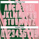 Custom Jersey Sports Green-White Pink Medium Uniform Soccer Sublimation Lines Custom Jersey Sports Green-White Pink Medium Uniform Soccer Sublimation Lines