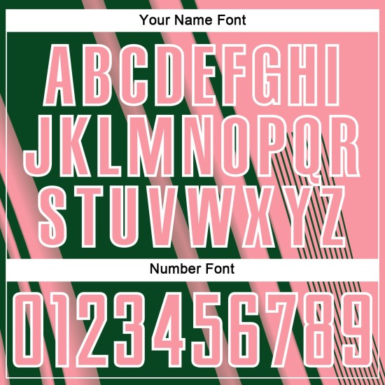 Custom Jersey Sports Green-White Pink Medium Uniform Soccer Sublimation Lines Custom Jersey Sports Green-White Pink Medium Uniform Soccer Sublimation Lines