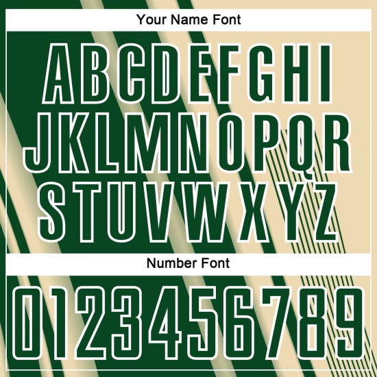 Green-White Lines Sublimation Custom Soccer Uniform Jersey Sports Cream Green-White Lines Sublimation Custom Soccer Uniform Jersey Sports Cream