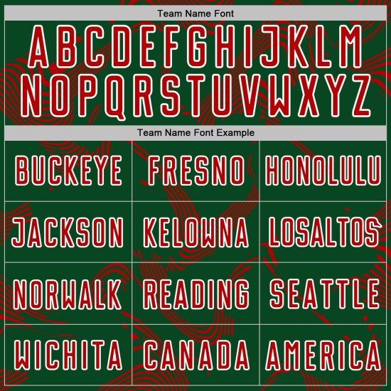 Sports Green Jersey Custom Sublimation Red-White Soccer Lines Uniform Curve Sports Green Jersey Custom Sublimation Red-White Soccer Lines Uniform Curve