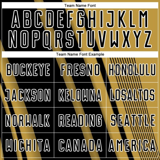 Old Custom Gold Uniform Jersey Soccer Black-White Sports Lines Sublimation Old Custom Gold Uniform Jersey Soccer Black-White Sports Lines Sublimation