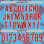 Jersey Curve Red-White Lines Sublimation Uniform Soccer Blue Sports Sky Custom