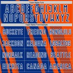 Sublimation Soccer Royal-White Orange Lines Jersey Custom Uniform Sports Sublimation Soccer Royal-White Orange Lines Jersey Custom Uniform Sports