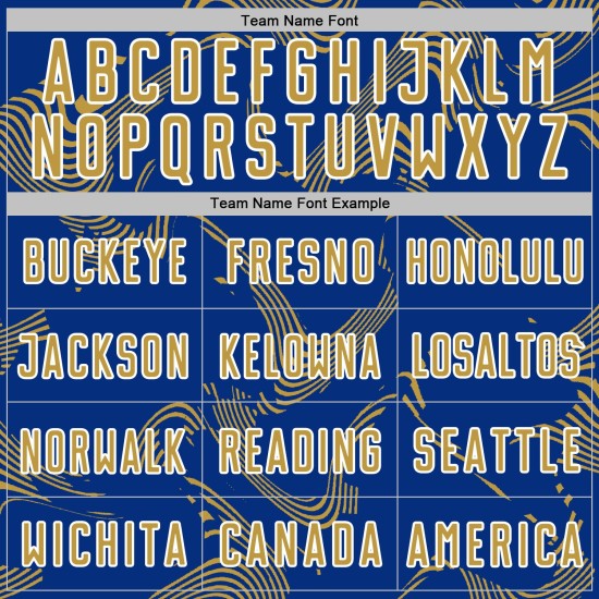 Gold-White Soccer Custom Sports Lines Curve Sublimation Uniform Old Jersey Royal Gold-White Soccer Custom Sports Lines Curve Sublimation Uniform Old Jersey Royal