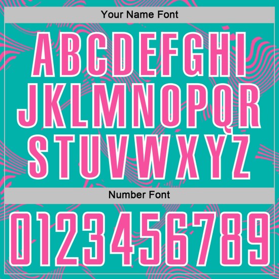 Custom Uniform Aqua Sublimation Curve Lines Jersey Pink-White Soccer Sports