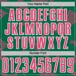 Jersey Custom Sports Pink-White Sublimation Green Neon Kelly Soccer Curve Uniform Lines Jersey Custom Sports Pink-White Sublimation Green Neon Kelly Soccer Curve Uniform Lines