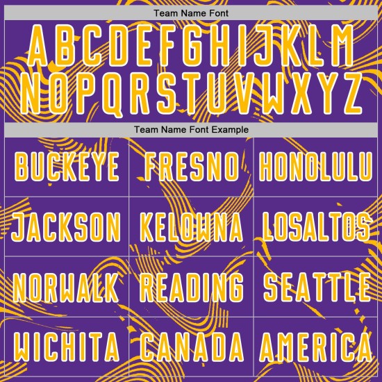 Purple Lines Gold-White Sports Uniform Jersey Sublimation Soccer Curve Custom Purple Lines Gold-White Sports Uniform Jersey Sublimation Soccer Curve Custom