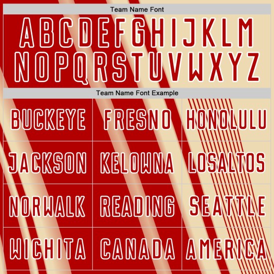 Sublimation Uniform Lines Custom Red-White Jersey Soccer Cream Sports Sublimation Uniform Lines Custom Red-White Jersey Soccer Cream Sports