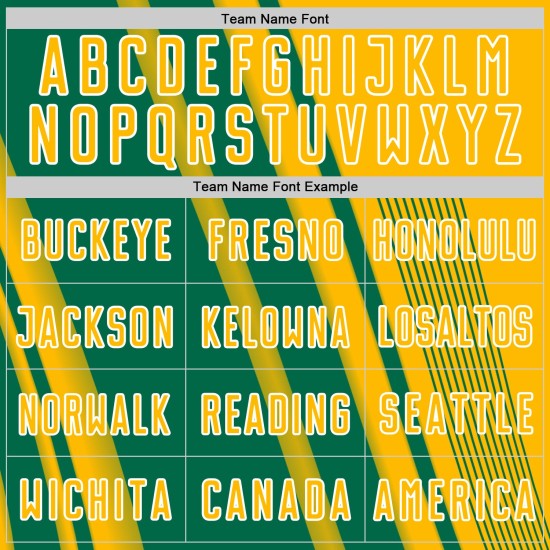 Gold Kelly Sports Soccer Sublimation Custom Uniform Lines Jersey Green-White Gold Kelly Sports Soccer Sublimation Custom Uniform Lines Jersey Green-White