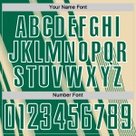 Soccer Cream Uniform Custom Green-White Sports Sublimation Kelly Jersey Lines Soccer Cream Uniform Custom Green-White Sports Sublimation Kelly Jersey Lines