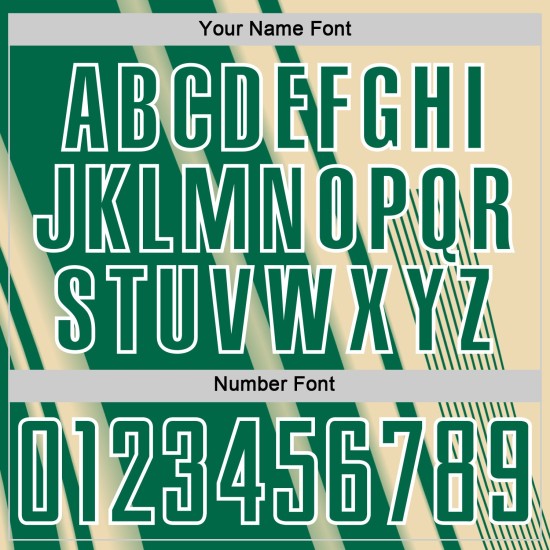 Soccer Cream Uniform Custom Green-White Sports Sublimation Kelly Jersey Lines Soccer Cream Uniform Custom Green-White Sports Sublimation Kelly Jersey Lines