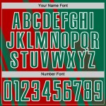 Sublimation Soccer Jersey Uniform Red-White Lines Sports Custom Green Kelly Sublimation Soccer Jersey Uniform Red-White Lines Sports Custom Green Kelly