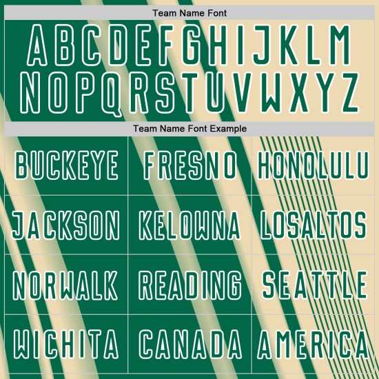 Soccer Cream Uniform Custom Green-White Sports Sublimation Kelly Jersey Lines Soccer Cream Uniform Custom Green-White Sports Sublimation Kelly Jersey Lines