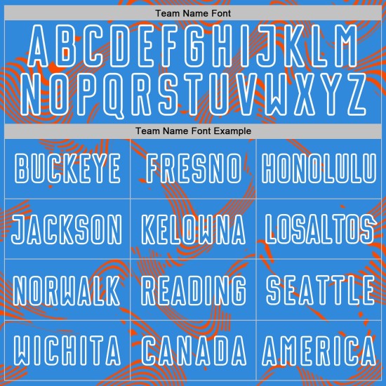 Jersey Curve Uniform Lines Soccer Blue Sports Orange-White Sublimation Powder Custom Jersey Curve Uniform Lines Soccer Blue Sports Orange-White Sublimation Powder Custom