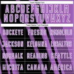 Jersey Custom Lines Uniform Purple Sublimation Medium Black-White Sports Soccer