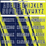 Lines Yellow Neon Soccer Jersey Sports Navy-White Sublimation Custom Uniform Lines Yellow Neon Soccer Jersey Sports Navy-White Sublimation Custom Uniform