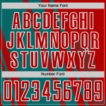 Teal-White Custom Lines Jersey Sublimation Sports Red Uniform Soccer Teal-White Custom Lines Jersey Sublimation Sports Red Uniform Soccer