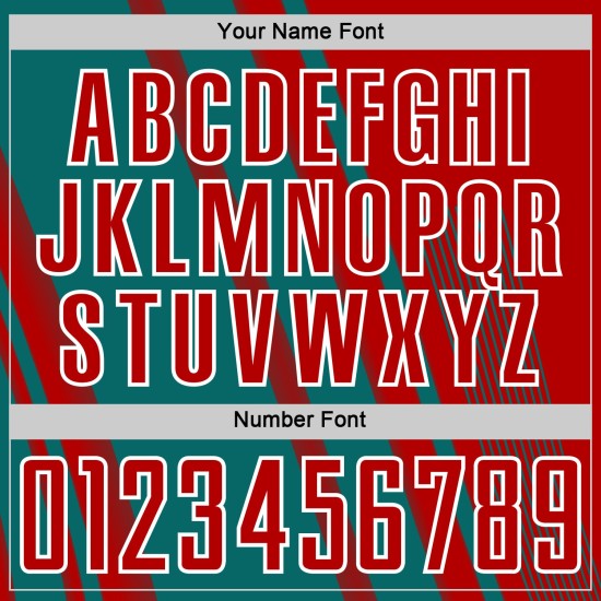 Teal-White Custom Lines Jersey Sublimation Sports Red Uniform Soccer Teal-White Custom Lines Jersey Sublimation Sports Red Uniform Soccer