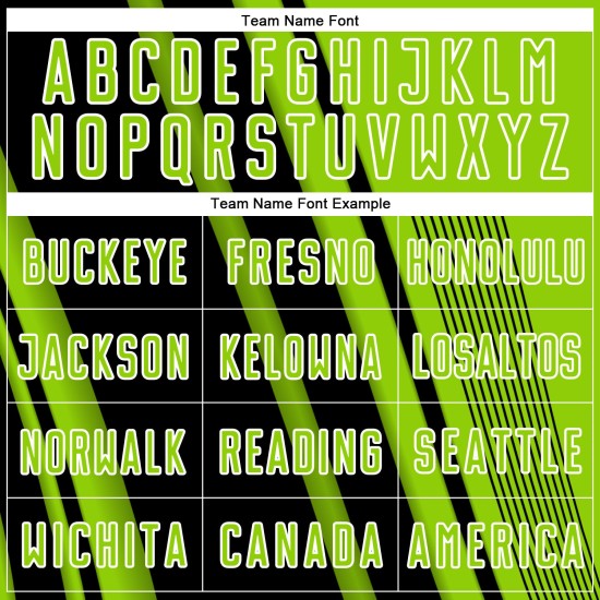 Uniform Sublimation Sports Black-White Neon Green Jersey Custom Lines Soccer