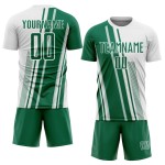 Uniform Lines Custom Kelly Jersey Green Sports Soccer White Sublimation Uniform Lines Custom Kelly Jersey Green Sports Soccer White Sublimation
