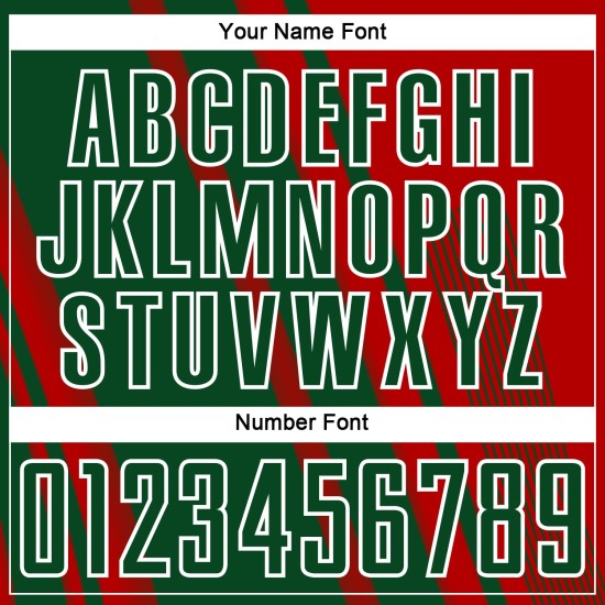 Soccer Jersey Custom Uniform Sublimation Green-White Red Sports Lines Soccer Jersey Custom Uniform Sublimation Green-White Red Sports Lines