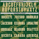 Curve Jersey Soccer Old Sublimation Lines Custom Uniform Sports Green Gold-White