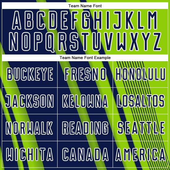 Navy-White Sports Uniform Soccer Neon Jersey Sublimation Lines Custom Green Navy-White Sports Uniform Soccer Neon Jersey Sublimation Lines Custom Green