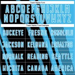 Jersey Blue Soccer Sublimation Sky Lines Black-White Sports Custom Uniform