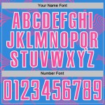 Lines Soccer Curve Jersey Uniform Blue Custom Sports Pink-White Powder Sublimation Lines Soccer Curve Jersey Uniform Blue Custom Sports Pink-White Powder Sublimation