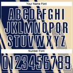 Uniform Lines Sports Cream Navy-White Soccer Custom Jersey Sublimation Uniform Lines Sports Cream Navy-White Soccer Custom Jersey Sublimation