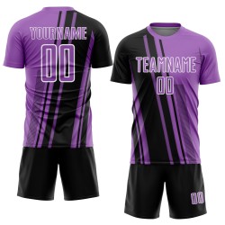 Jersey Custom Lines Uniform Purple Sublimation Medium Black-White Sports Soccer Jersey Custom Lines Uniform Purple Sublimation Medium Black-White Sports Soccer