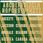 Jersey Uniform Soccer Custom Green-White Old Gold Lines Sublimation Sports Jersey Uniform Soccer Custom Green-White Old Gold Lines Sublimation Sports