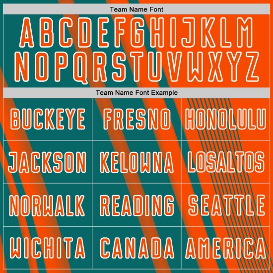 Soccer Custom Lines Jersey Sublimation Teal-White Uniform Sports Orange Soccer Custom Lines Jersey Sublimation Teal-White Uniform Sports Orange