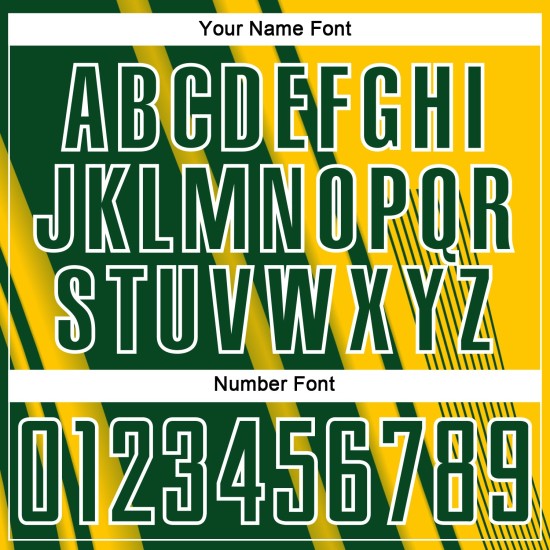 Custom Uniform Green-White Yellow Soccer Jersey Sublimation Sports Lines