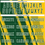 Custom Uniform Green-White Yellow Soccer Jersey Sublimation Sports Lines