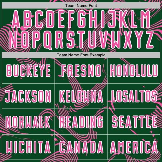 Sports Green Sublimation Pink-White Jersey Custom Soccer Uniform Lines Curve Sports Green Sublimation Pink-White Jersey Custom Soccer Uniform Lines Curve