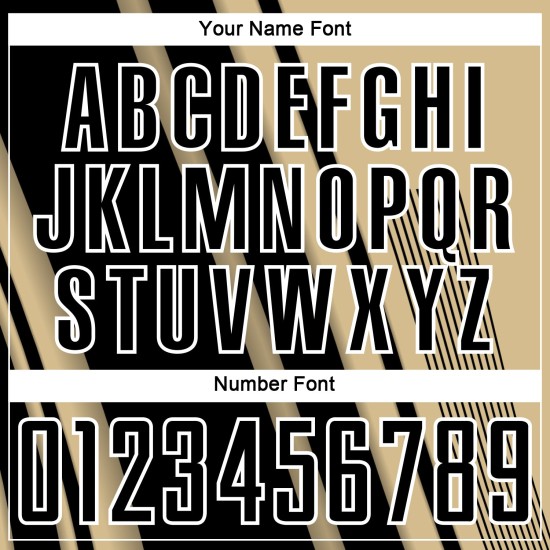 Sports Uniform Lines Vegas Jersey Soccer Sublimation Gold Black-White Custom