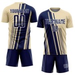 Uniform Lines Sports Cream Navy-White Soccer Custom Jersey Sublimation Uniform Lines Sports Cream Navy-White Soccer Custom Jersey Sublimation