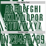 Green Custom Soccer Sublimation Lines Uniform White Jersey Sports