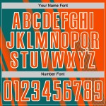 Soccer Custom Lines Jersey Sublimation Teal-White Uniform Sports Orange Soccer Custom Lines Jersey Sublimation Teal-White Uniform Sports Orange