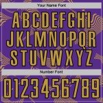 Gold-Black Sports Uniform Old Curve Purple Soccer Jersey Sublimation Lines Custom