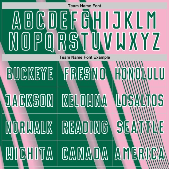 Sports Sublimation Light Custom Kelly Uniform Jersey Soccer Pink Lines Green-White Sports Sublimation Light Custom Kelly Uniform Jersey Soccer Pink Lines Green-White