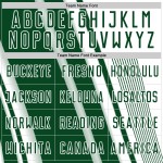 Green Custom Soccer Sublimation Lines Uniform White Jersey Sports