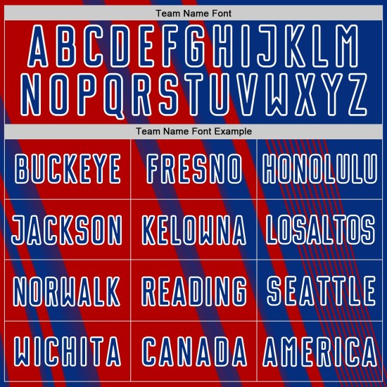 Custom Lines Uniform Royal Soccer Sports Sublimation Red-White Jersey Custom Lines Uniform Royal Soccer Sports Sublimation Red-White Jersey