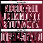 Sublimation Jersey Crimson Custom Black-White Lines Uniform Sports Soccer