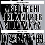 Soccer Black-White Uniform Gray Jersey Sports Lines Custom Sublimation Soccer Black-White Uniform Gray Jersey Sports Lines Custom Sublimation