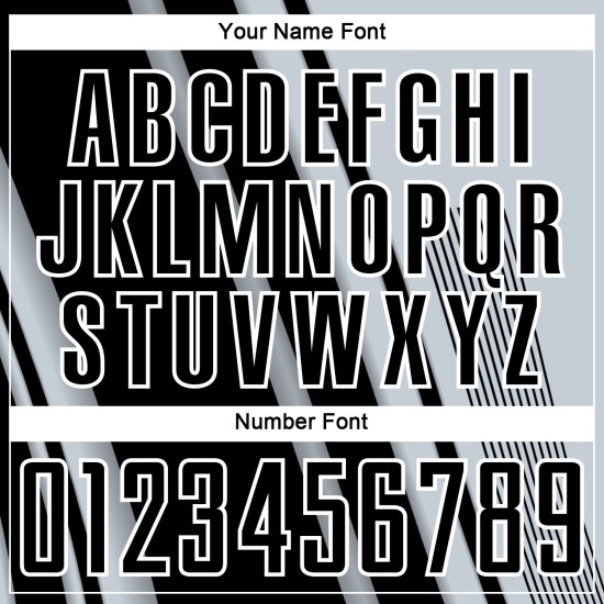 Black-White Sublimation Custom Lines Silver Sports Jersey Uniform Soccer Black-White Sublimation Custom Lines Silver Sports Jersey Uniform Soccer