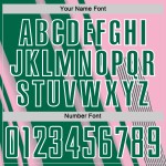 Sports Sublimation Light Custom Kelly Uniform Jersey Soccer Pink Lines Green-White Sports Sublimation Light Custom Kelly Uniform Jersey Soccer Pink Lines Green-White